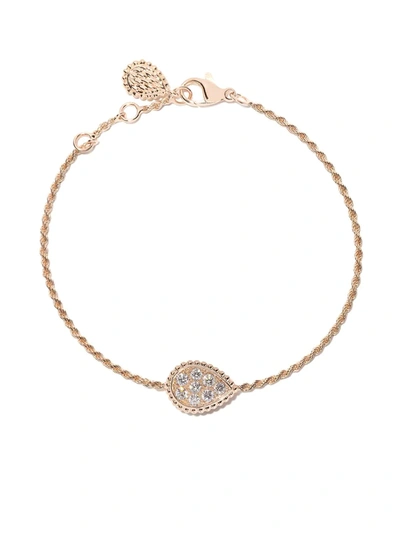 Boucheron 18kt Rose Gold Serpent Bohème Diamond S Motif Bracelet In Pg