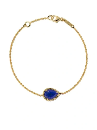 Boucheron 18kt Yellow Gold Serpent Bohème Lapis Lazuli S Motif Bracelet In Yg