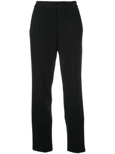 Narciso Rodriguez Wool Trouser With Darted Hem In Black