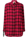 N°21 Fringed Plaid Flannel Shirt In Red