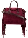 Givenchy Fringed Antonigona Tote Bag In Purple