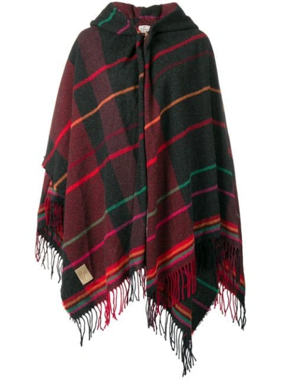 Vivienne Westwood Fringed Cape - Red