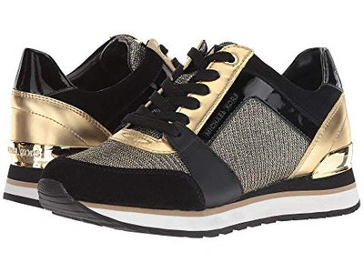 Michael Michael Kors Billie Trainer, Black/gold | ModeSens