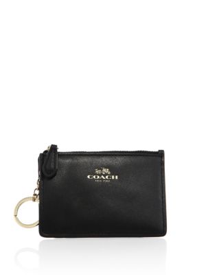 Coach Mini Skinny Leather Id Wallet Keychain | ModeSens