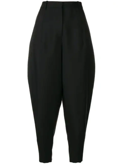 Jil Sander Carrot Leg Tailored Trousers - Black