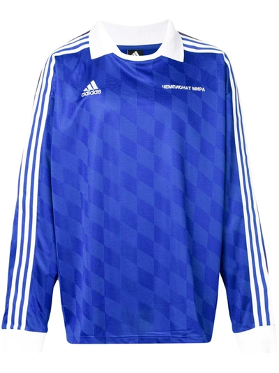 Gosha Rubchinskiy Blue Adidas Originals Edition Football Polo