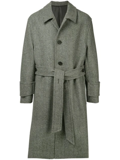 Wooyoungmi Classic Long Coat In Grey