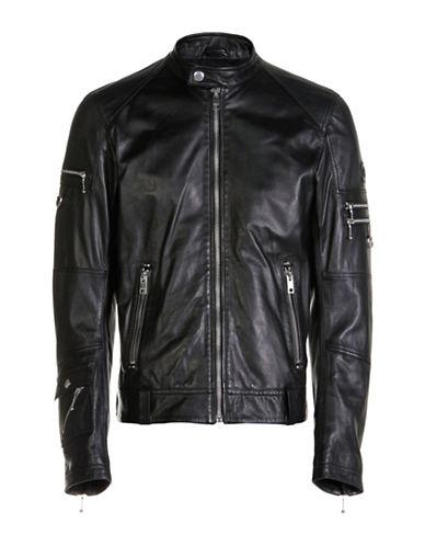 Diesel L Sound Leather Jacket | ModeSens