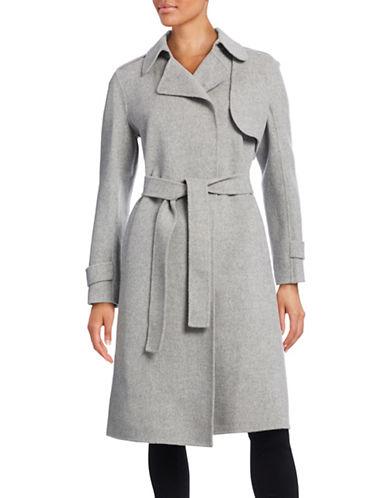 Theory Wool-cashmere Belted Trench Coat | ModeSens