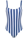 Osklen Striped Swimsuit In Blue