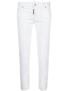 Dsquared2 Cropped Twiggy Jeans In White