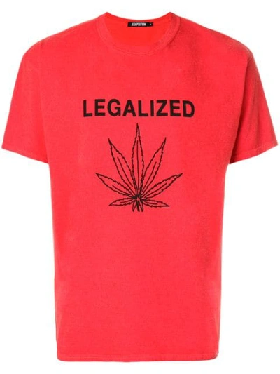 Adaptation Legalized Print T In Red