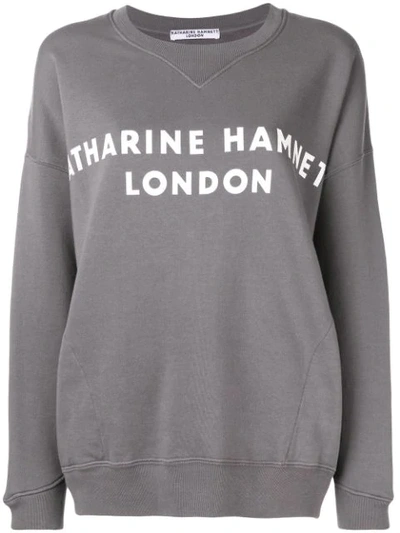 Katharine Hamnett Logo Print Sweatshirt - Grey