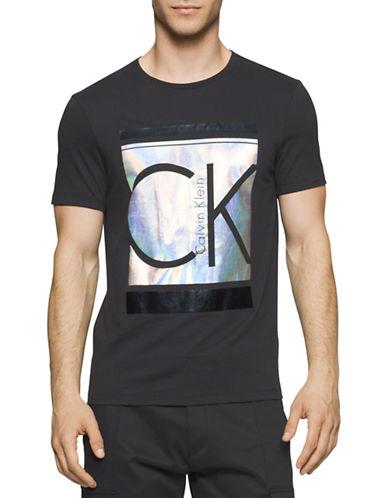 Calvin Klein Reflective Logo Box T-shirt | ModeSens