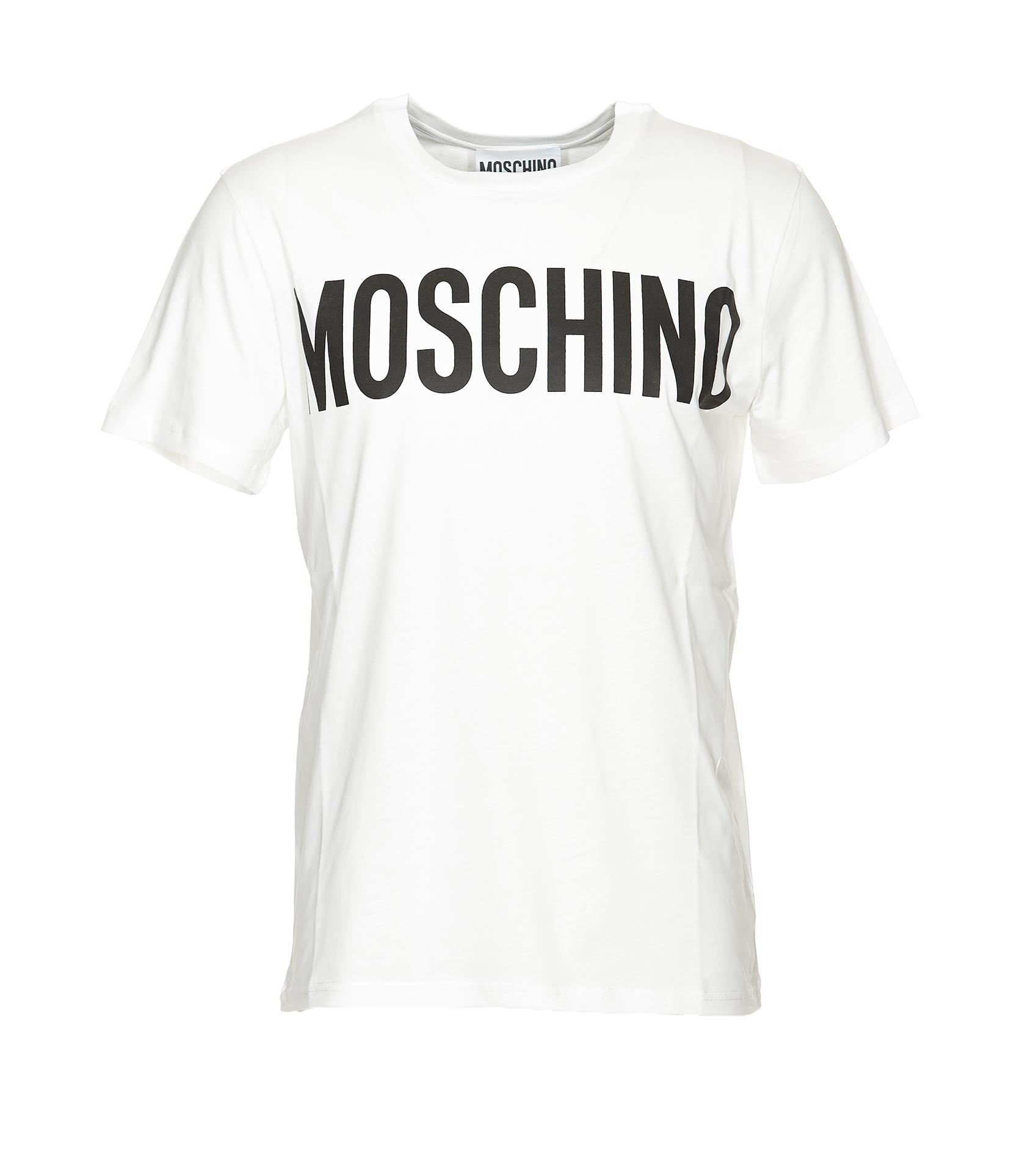 Moschino Logo印花短袖t恤 In White | ModeSens