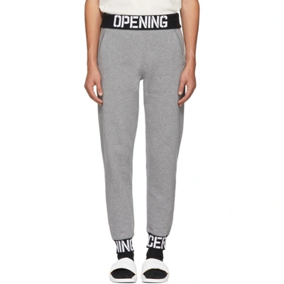 Opening Ceremony Grey Elastic Logo Fitted Lounge Pants In 0300 Hgrey