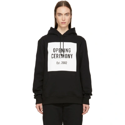 Opening Ceremony Box Logo Hoodie In Black