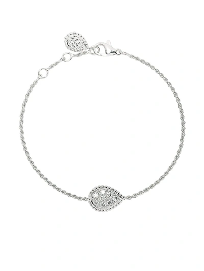 Boucheron 18kt White Gold Serpent Bohème Diamond S Motif Bracelet In Wg