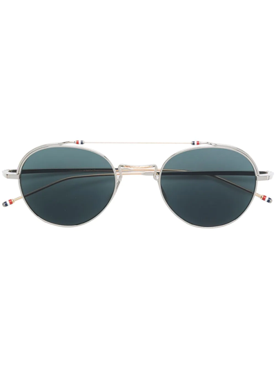 Thom Browne Rounded Sunglasses In Gold