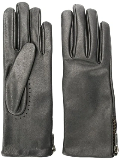 Filippa K Filippa-k Side Zipped Gloves - Grey