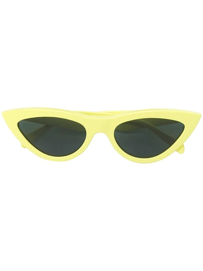 Celine Cat Eye Sunglasses In Yellow