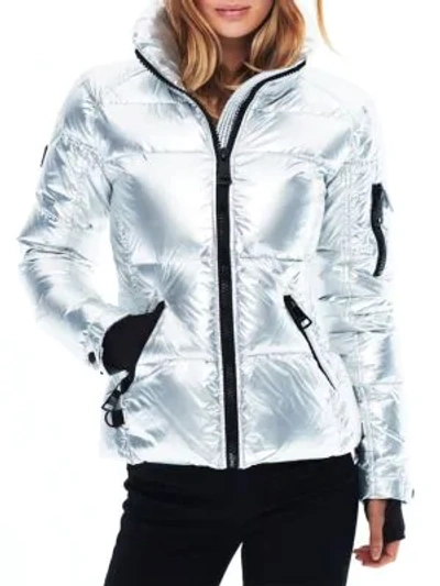 Sam Freestyle Puffer In Silver Foil