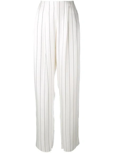Giorgio Armani Wide-legged Striped Trousers