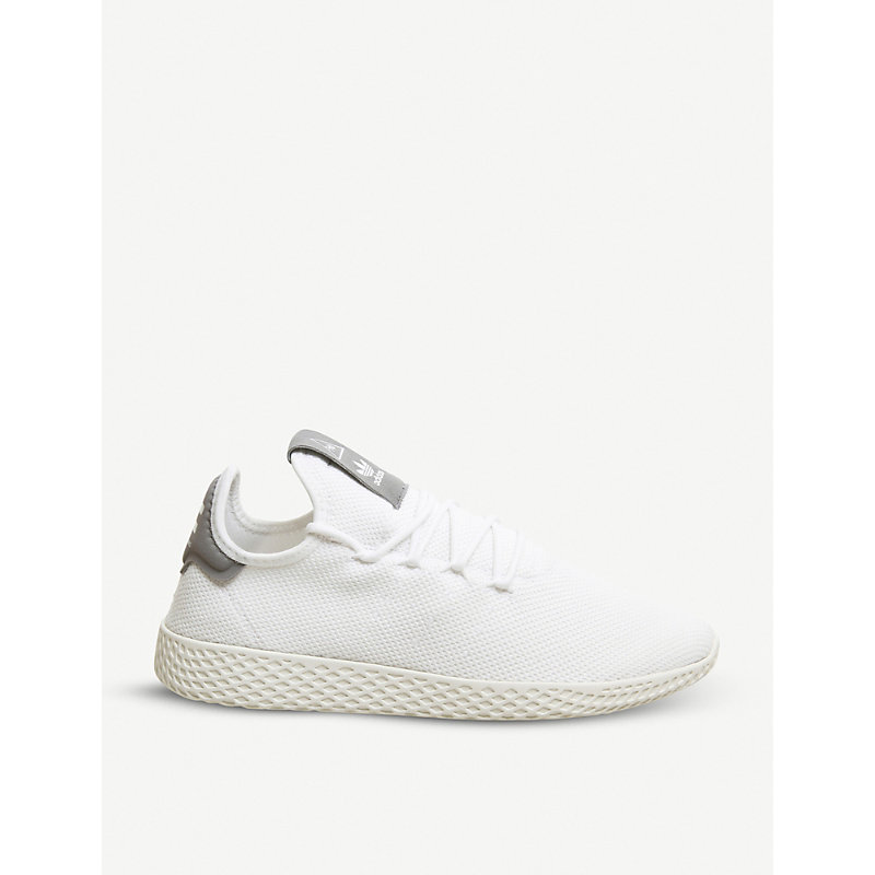 white pharrell williams tennis hu trainers