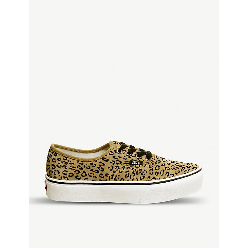 vans authentic leopard print