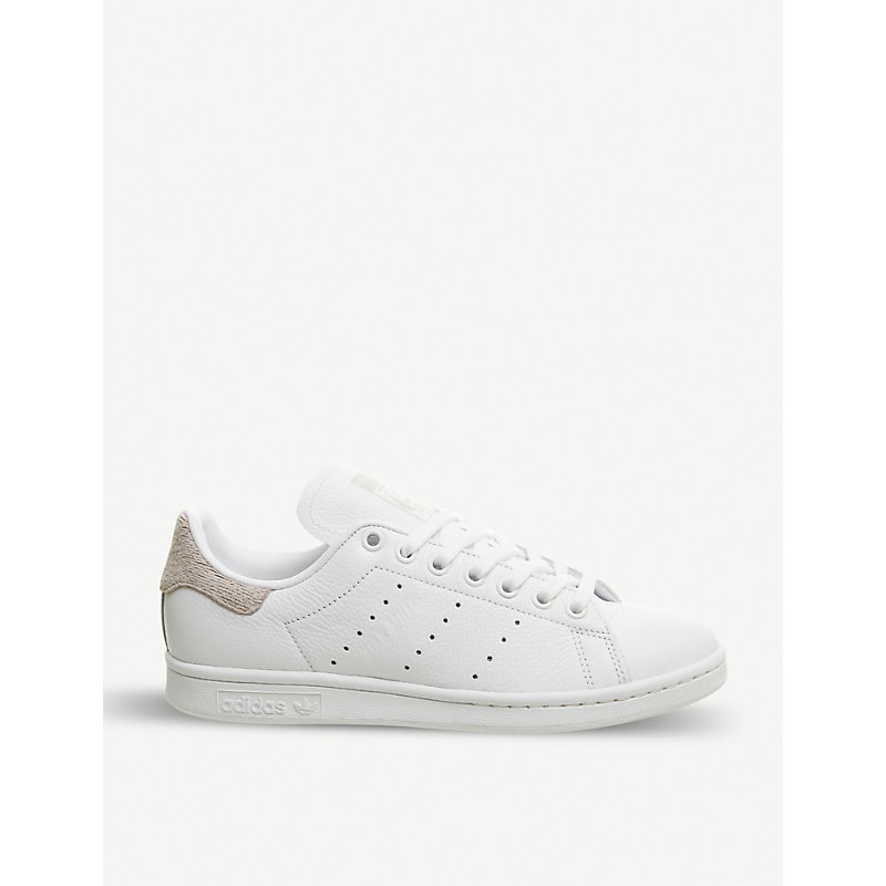 stan smith white orchid