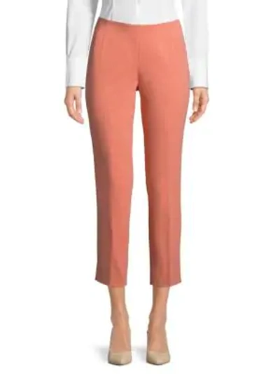 Lafayette 148 Stanton Cropped Trousers In Porcelain