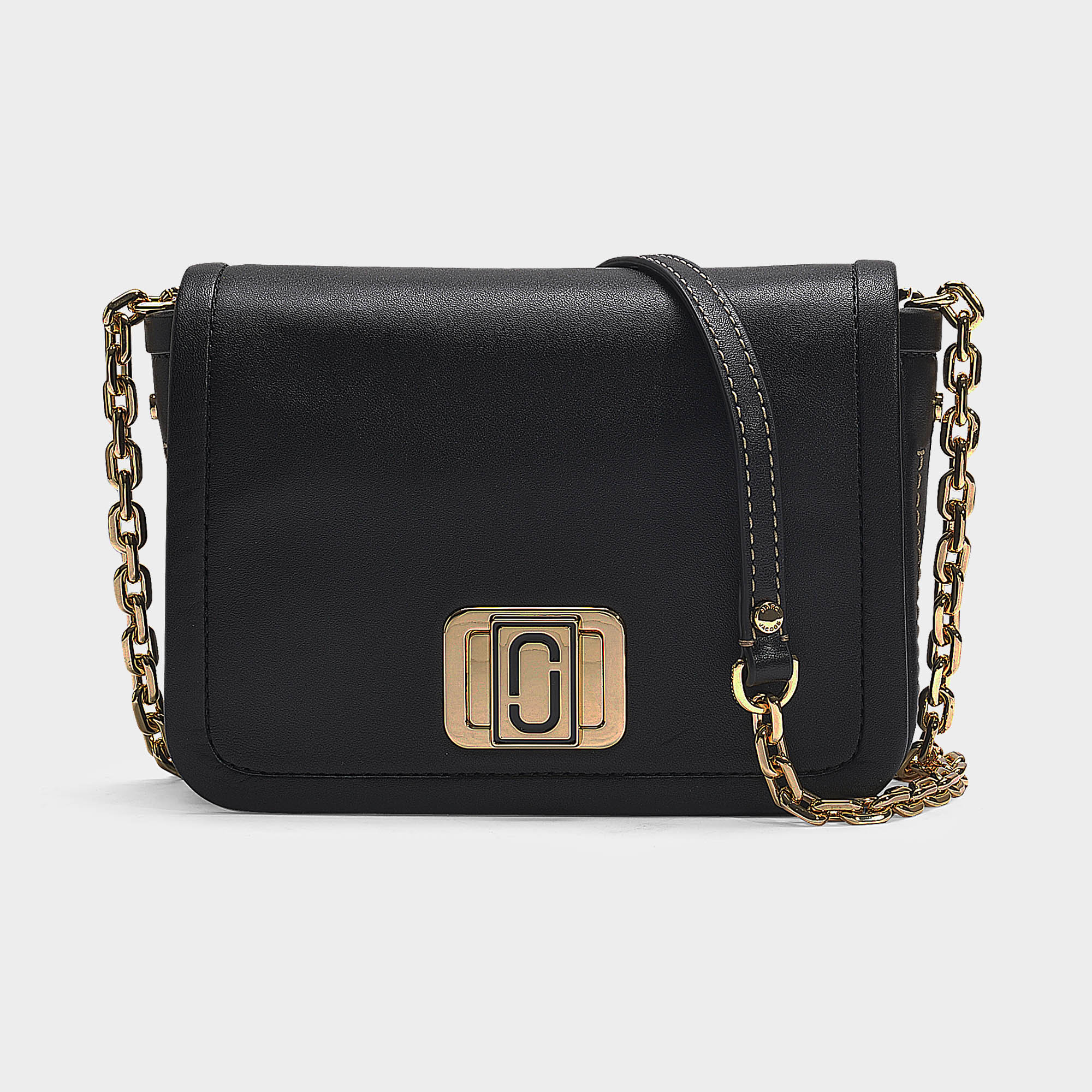 Marc Jacobs | The Mini Squeeze Bag With Chain In Black Calfskin | ModeSens