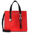 Marc Jacobs The Mini Grind Leather Tote In Red