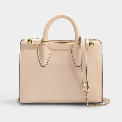 Strathberry The  Nano Tote In Nude Calfskin