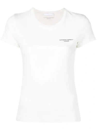 Katharine Hamnett Logo Print T-shirt - 白色 In Winter White