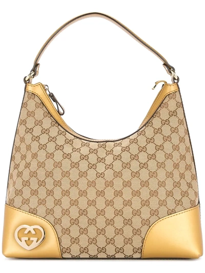 Gucci Gg Pattern Shoulder Bag In Neutrals