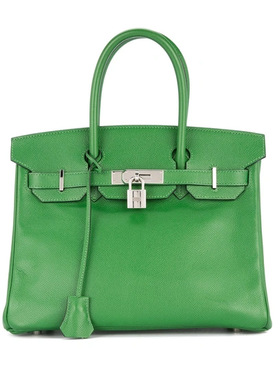Pre-owned Hermes Hermès Vintage Birkin 30 Bag - Green