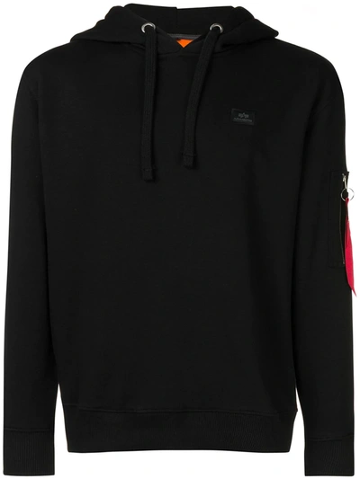 Alpha Industries X-fit Hooded Sweatshirt In Black