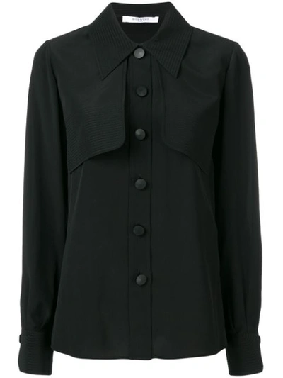Givenchy Stitch Detail Shirt In Black