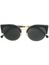 Retrosuperfuture Ilaria Cat Eye Sunglasses In Black