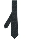 Gucci Logo Pattern Tie In Blue