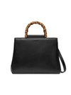 Gucci Nymphaea Leather Top Handle Bag - Black