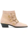 Chloé Susanna Ankle Boots In Pink