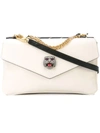 Gucci Double Contrast Shoulder Bag In White
