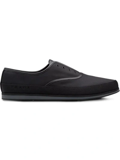 Prada Technical Sneakers In Black