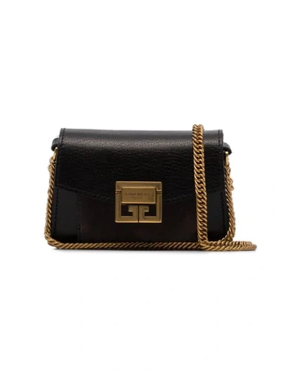 Givenchy Mini Dual Strap Leather Bag - 黑色 In Brown