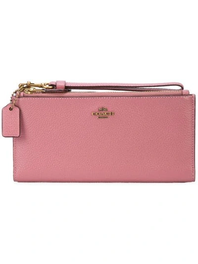 Coach Double Zip Wallet - 粉色 In Pink