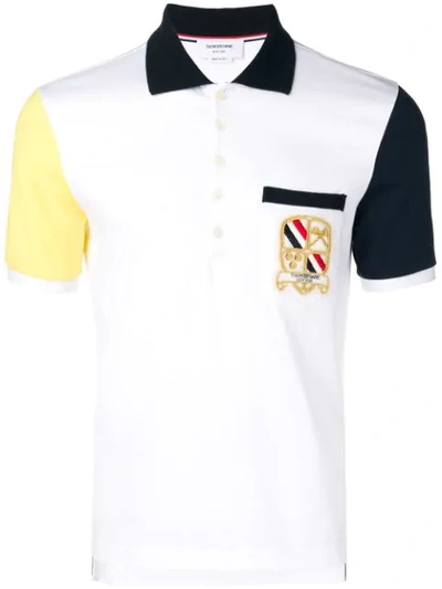 Thom Browne Cotton Jersey Pocket Polo In White