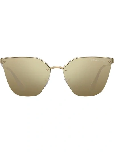 Prada Cinéma Eyewear - F05n2 Polarized Mirrored Brown Lenses