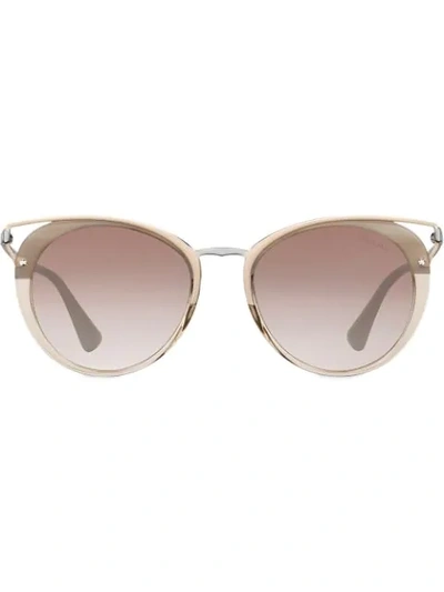 Prada Cinéma Sunglasses In Metallic